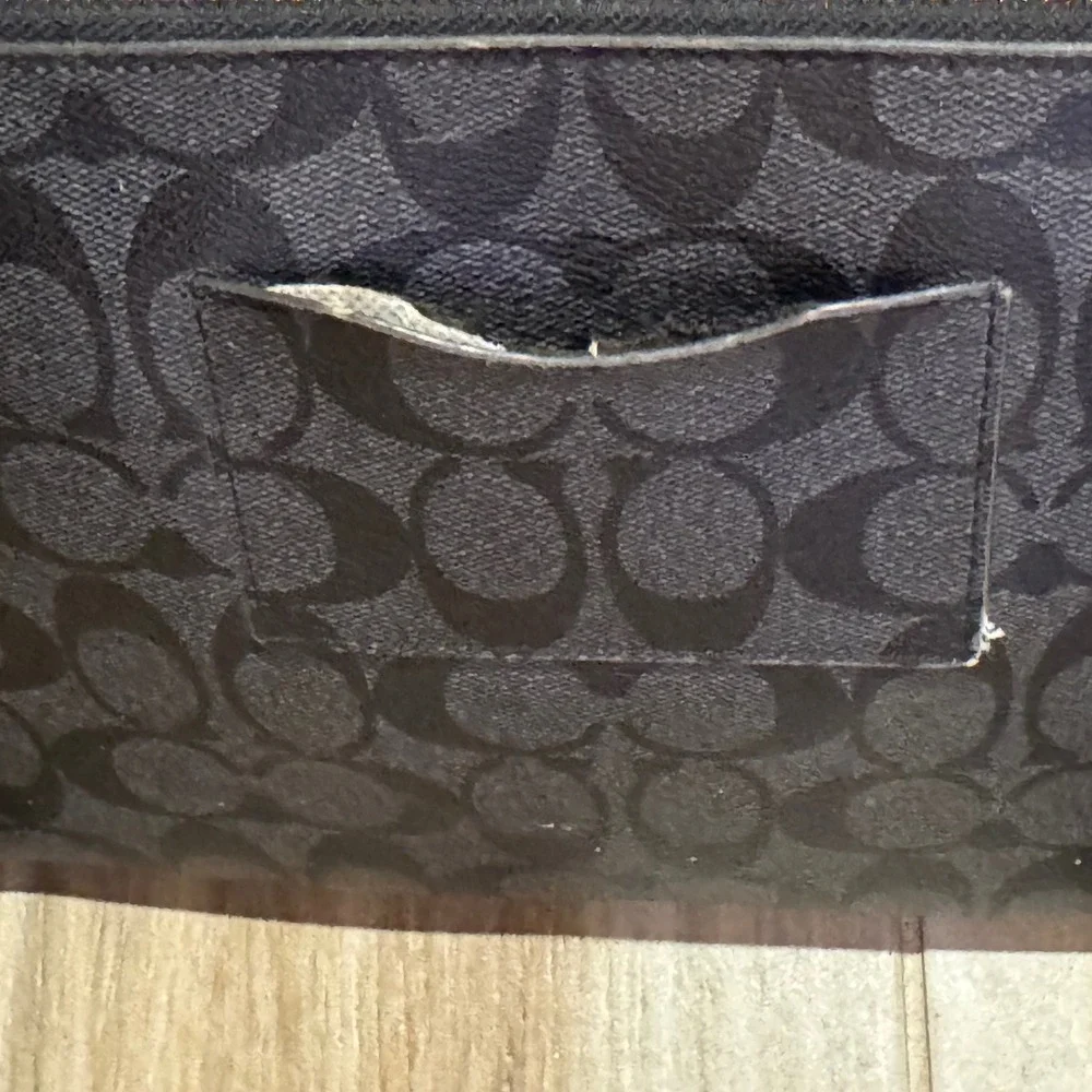 Coach North South Swingpack Signature‎ Canvas Crossbody Bag Black Charcoal 52521
